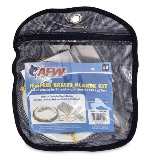 AFW - Hi-Speed Braced Planer Kit, Size #8, In-Line, Stainless Steel