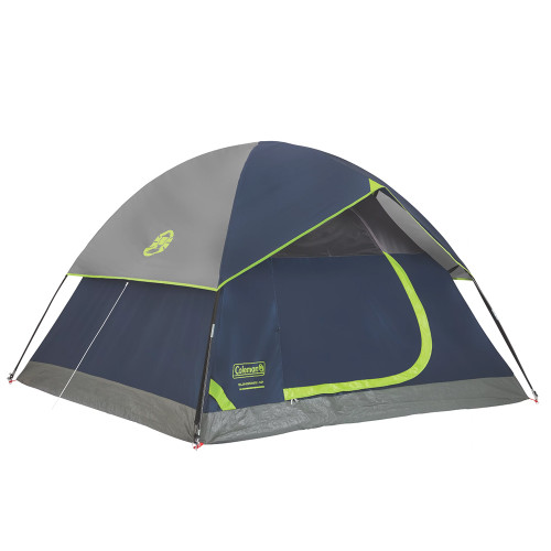Coleman 4-Person Flatwoods II Lightweight Dome Camping Tent - Red