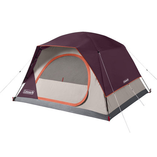 Coleman 4-Person Flatwoods II Lightweight Dome Camping Tent - Red