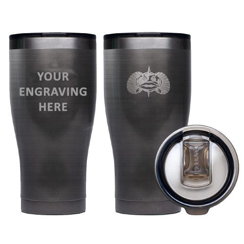Toadfish Custom Engraved Non-Tipping 20oz Tumbler - Graphite (MINIMUM ORDER QUANTITY OF 25)