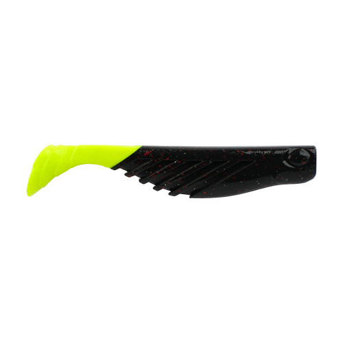 Berkley Gulp! Saltwater Ripple Mullet - 3" - Morning Glory\/Chartreuse GSRM3-MG