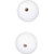 Calcutta Outrigger Stoppers Pair 1in Plastic White