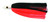 Ilander Lures- Ilander Flasher Lure Black/Electric Red