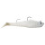 Tsunami Holographic Dual Hook Swim Shad 9" 1 pack Opaque White