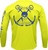Tropical Maniac Performance Long Sleeve - Skull - Chartreuse - Medium