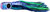 Black Bart Mahi Candy Trolling Lure - Black Dark Green/Green Chartreuse