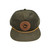 The Qualified Captain Leather Patch Grandpa Hat Green