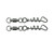 AFW SS Ball Bearing Dredge Swivel with Corkscrew Snap - 10 pc