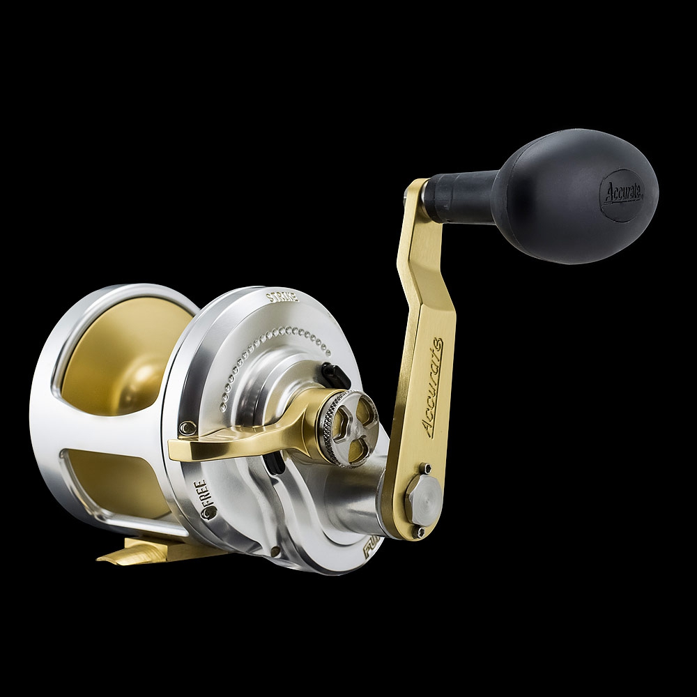 Accurate Boss Valiant Single Speed Lever Drag Reels – White Water