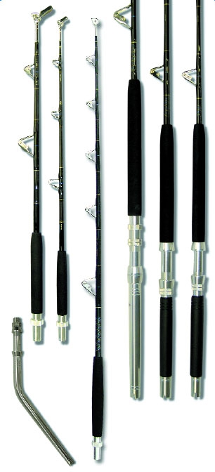 Crowder Bluewater 80TC-Stora IGFA AFTCO Curved Storabutt Trolling Rods