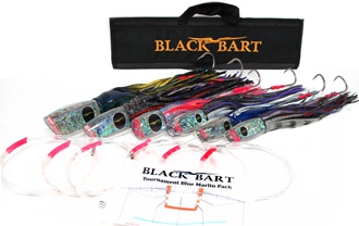 Black Bart Madeira Mama Big Game Marlin Lure - Black Dot/Rainbow