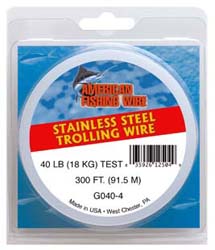 AFW Stainless Steel Trolling Wire - Bright from AMERICAN FISHING WIRE -  CHAOS Fishing