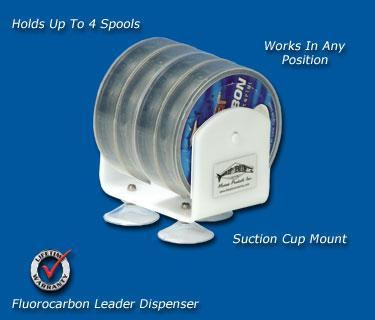 Deep Blue Marine Fluorocarbon Leader Spool Dispenser - 4 Spools Deep Blue Marine Fluorocarbon Leader Spool Dispenser - 4 Spools