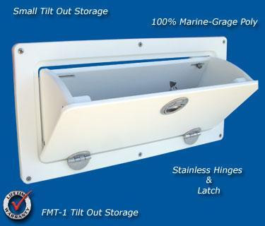 Boat Marine Glove Box / Storage Box – Starboard 14.75W X 10.75H X 9.50D – Ocean Breeze