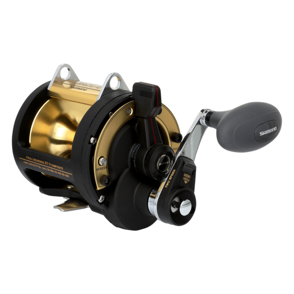 Shimano TLD 30 2 speed fishing reel with T-curve rod