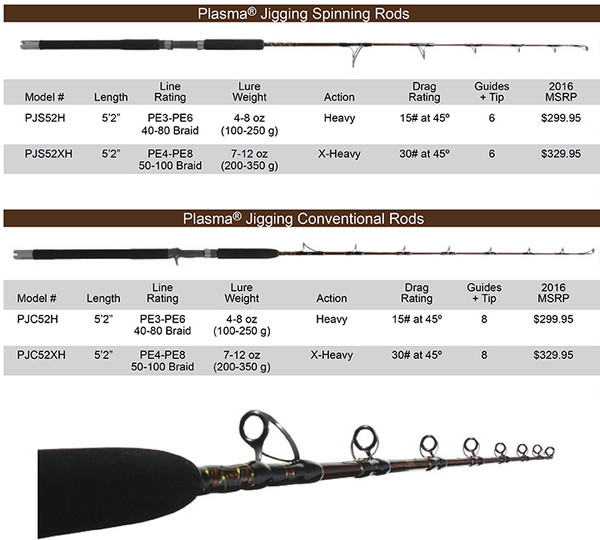 Star Rods Plasma II Jigging Rod 5' 2 PIIJC52XH