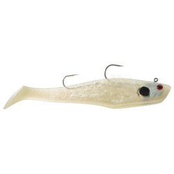 Tsunami 2 Swim Shad Rigged Lures 6pk - Pearl/Spot