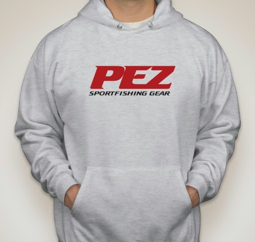 Pez Performance Fishing Hoodie - Gray Large