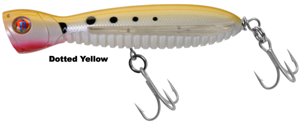 Ocean Born Flying Popper 140 Floating - Dotted Yellow- From