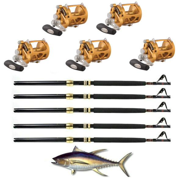 Penn International 80VISW Tuna Rod & Reel Combos