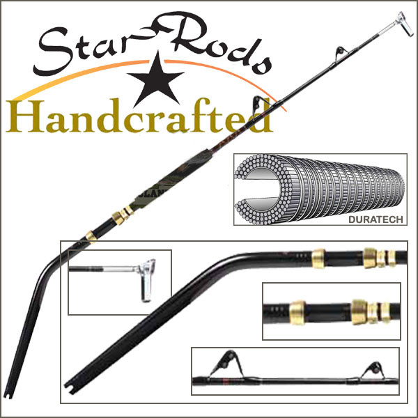 Star Rods Handcrafted Deep Drop Rod 50lb Detachable Bent Butt Roller Swivel Tip B50DDHC