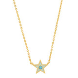 Enamel Star Necklace