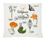 California Wildflowers Tea Towel