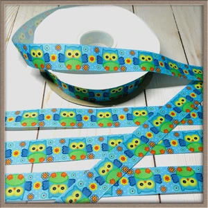 Owl 1" Grosgrain Ribbon By The Yard Picture 1