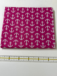 Pink Anchor Fabric Remnant Pink Anchor Fabric Remnant