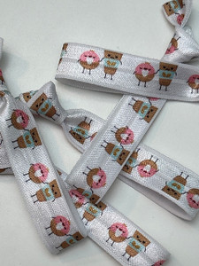 Coffee and Donut hair ties Coffee and Donut hair ties