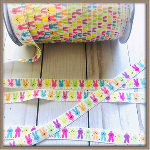 Easter Bunny 5/8" FOE Ribbon Fold Over Elastic By The Yard Picture 0 Easter Bunny 5/8" FOE Ribbon Fold Over Elastic By The Yard Picture 0