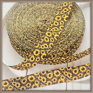 Sunflowers on Leopard 7/8" Grosgrain Ribbon By The Yard Picture 0 Sunflowers on Leopard 7/8" Grosgrain Ribbon By The Yard Picture 0