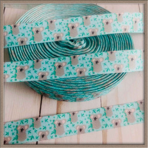 Koala Bear 7/8" Grosgrain Ribbon By The Yard Picture 0 Koala Bear 7/8" Grosgrain Ribbon By The Yard Picture 0