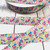 Pink Mint and Blue Flowers 7/8" Grosgrain Ribbon By The Yard Picture 1 Pink Mint and Blue Flowers 7/8" Grosgrain Ribbon By The Yard Picture 1