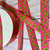 Pink and Green Alligator 7/8" Grosgrain Ribbon By The Yard