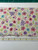 Purple pink butterfly floral fabric remnant 