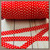 Red Polka Dot 5/8" FOE Ribbon Fold Over Elastic By The Yard Picture 0