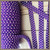 Purple Polka Dot 5/8" FOE Ribbon Fold Over Elastic 