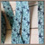 Starfish Blue 1" Wide Grosgrain Ribbon By the Yard