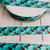Horses on Teal Green 1" Grosgrain Ribbon By The Yard Picture 1
