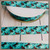 Horses on Teal Green 1" Grosgrain Ribbon By The Yard Picture 0