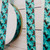 Horses on Teal Green 1" Grosgrain Ribbon By The Yard