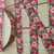 Gray and Pink Flowers 1" Grosgrain Ribbon By The Yard Gray and Pink Flowers 1" Grosgrain Ribbon By The Yard