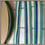 Green and Blue Preppy Stripe 7/8" Grosgrain Ribbon By The Yard Green and Blue Preppy Stripe 7/8" Grosgrain Ribbon By The Yard