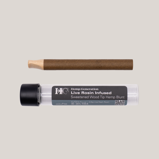 Live Hash Rosin Infused THCA Flower Blunt