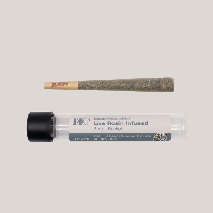 Live Rosin Infused THCA Flower Preroll