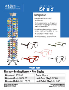 Pharmacy Reading Glasses Floor Display - 72pcs Pharmacy Reading Glasses Floor Display - 72pcs