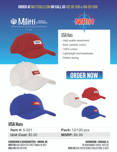 $9.99 USA Hats