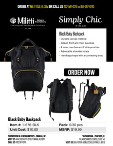 $19.99 Black Baby Backpack $19.99 Black Baby Backpack