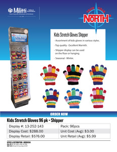 Kids Gloves Shipper - 96pcs Kids Gloves Shipper - 96pcs